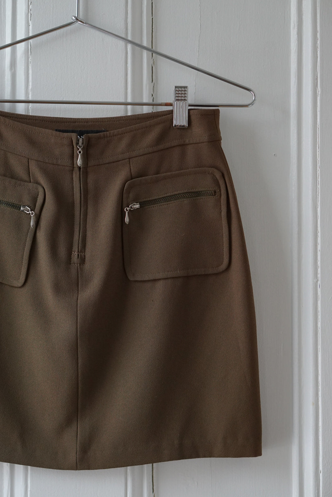 Olive Brown Y2K Mini Skirt | Size 26