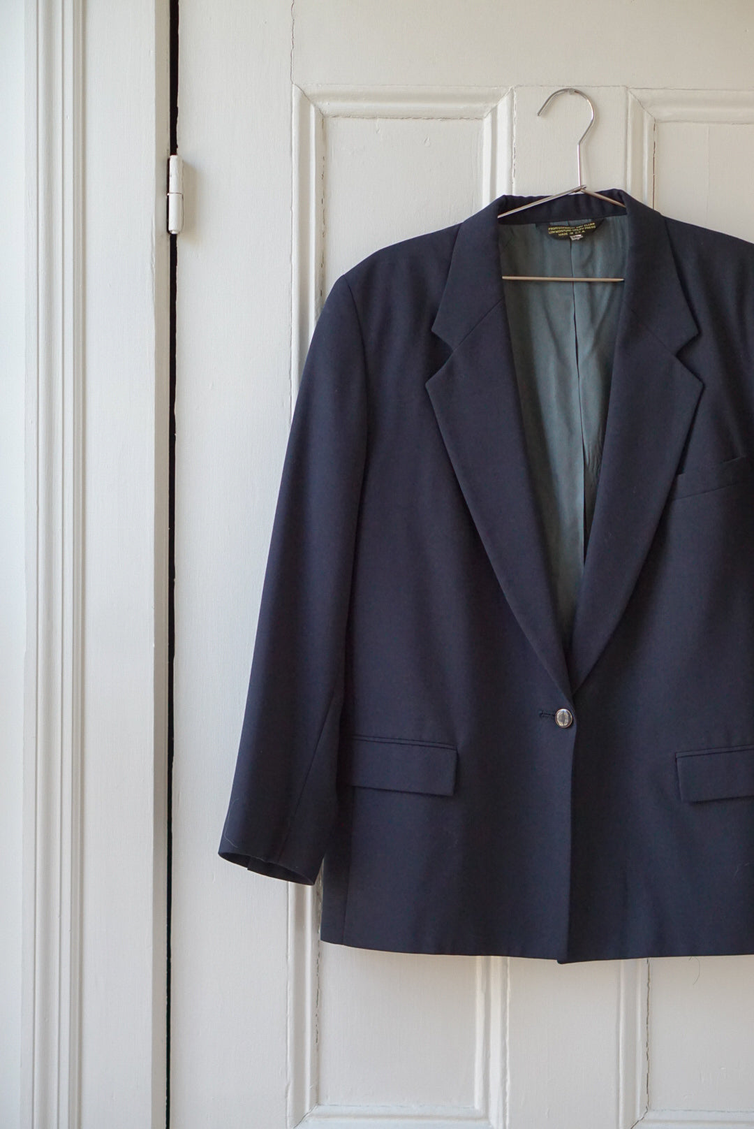 Navy Blue Single Button Blazer | Size M/L