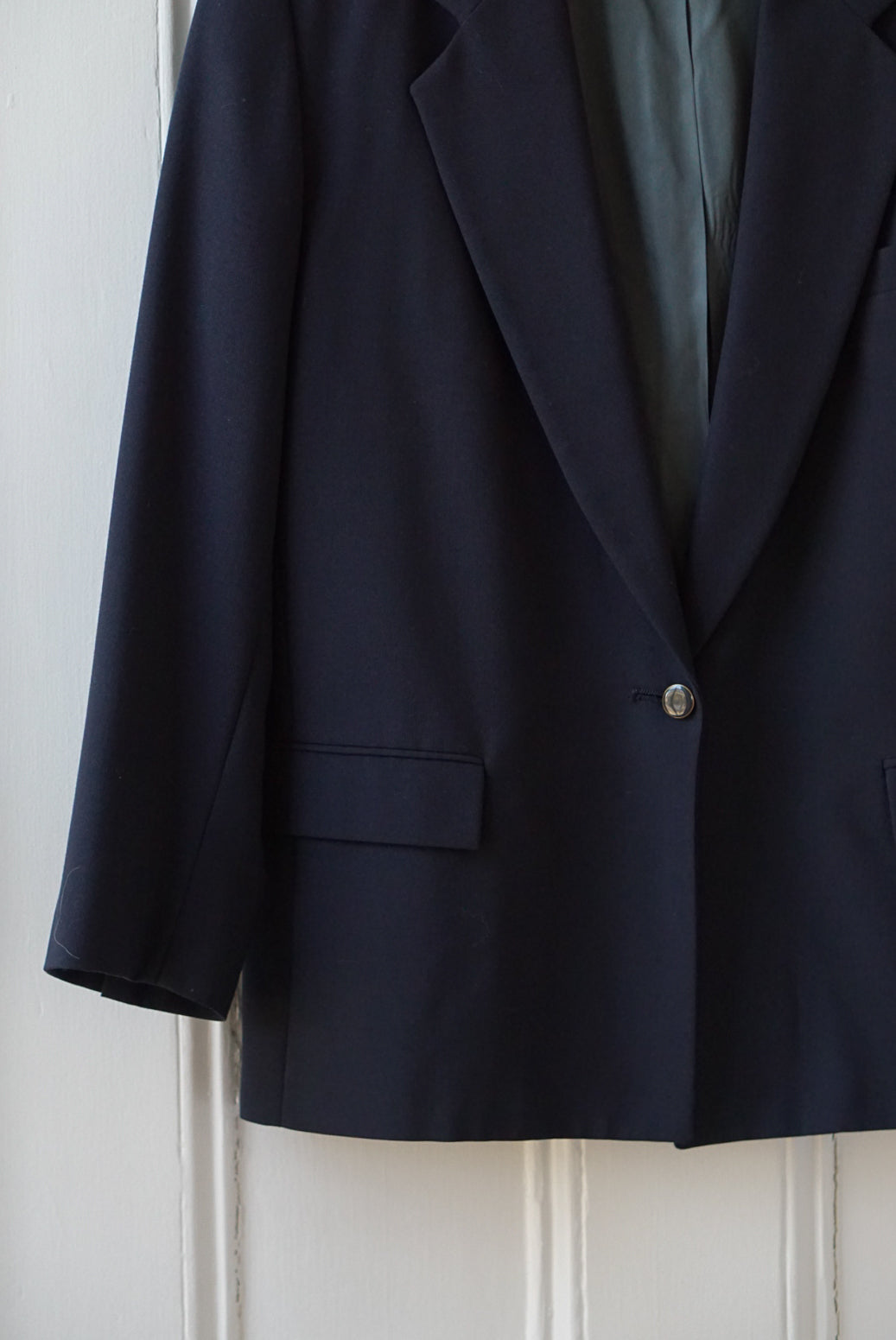 Navy Blue Single Button Blazer | Size M/L