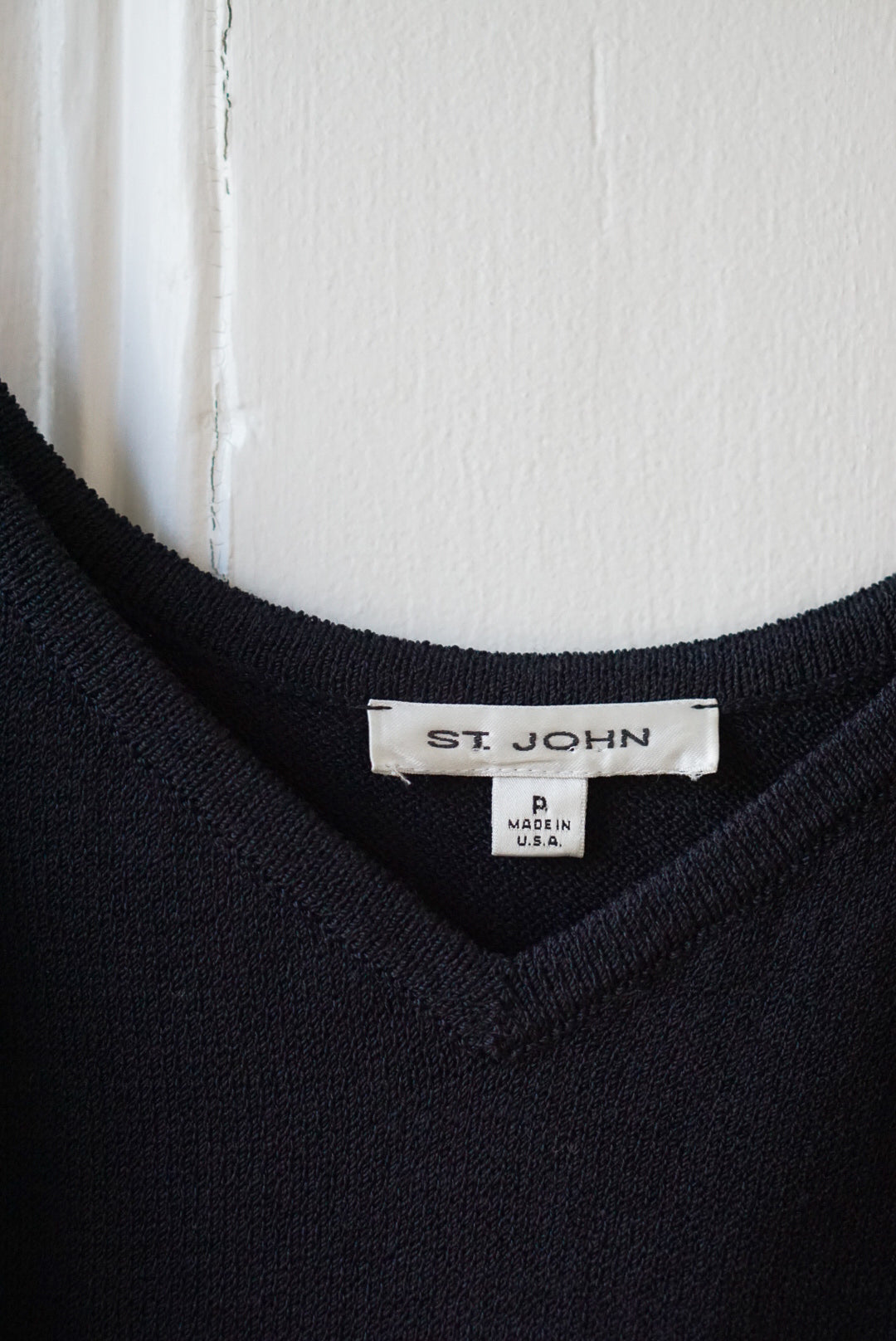 St. John Black Knit Camisole | Size S/M