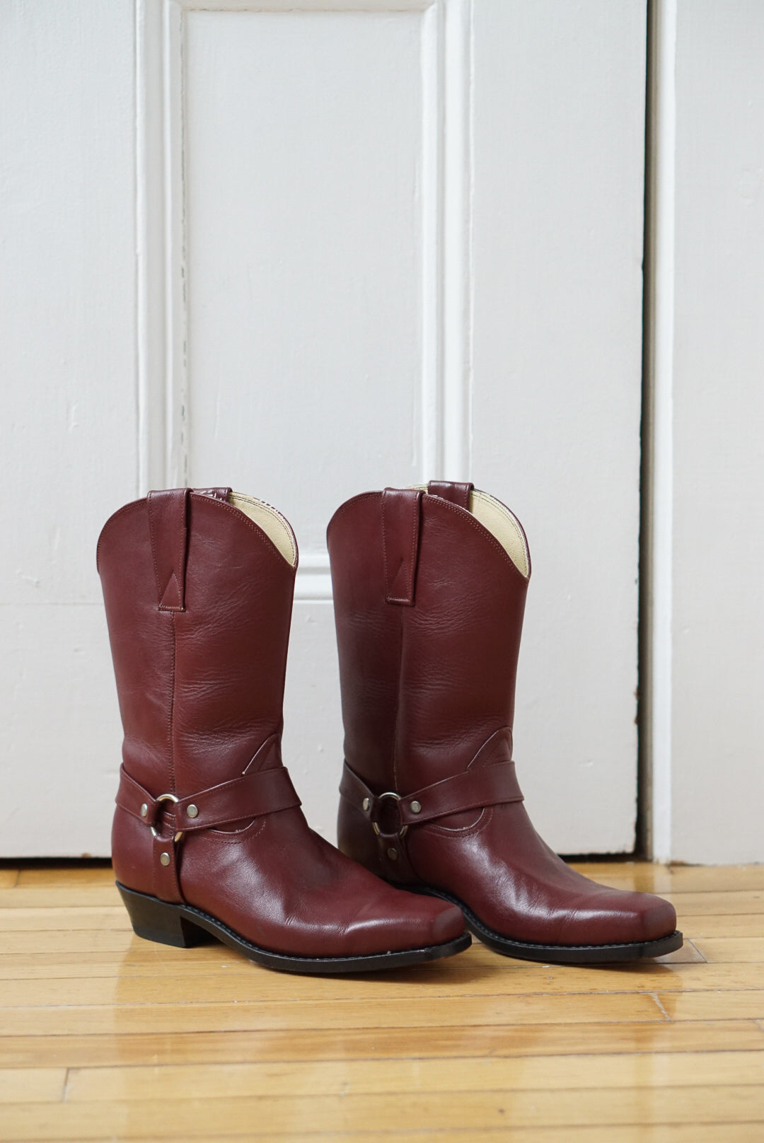 Oxblood Square Toe Western Boots | Size 6/6.5