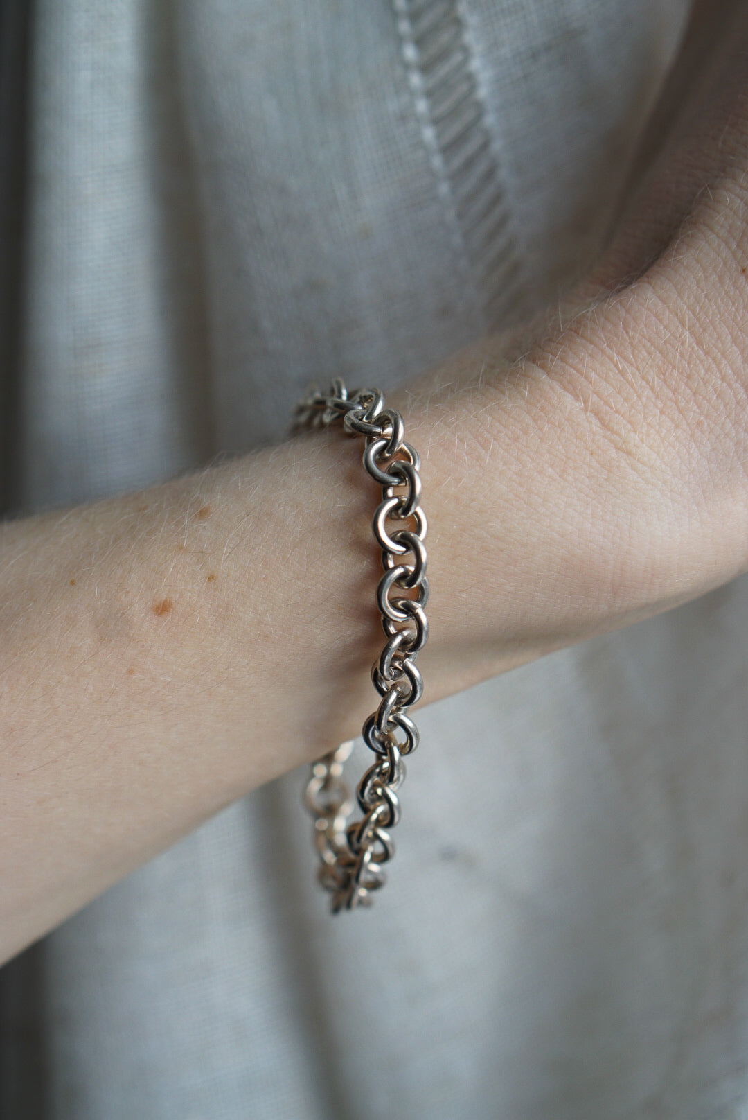 Sterling Silver Rolo Chain Bracelet