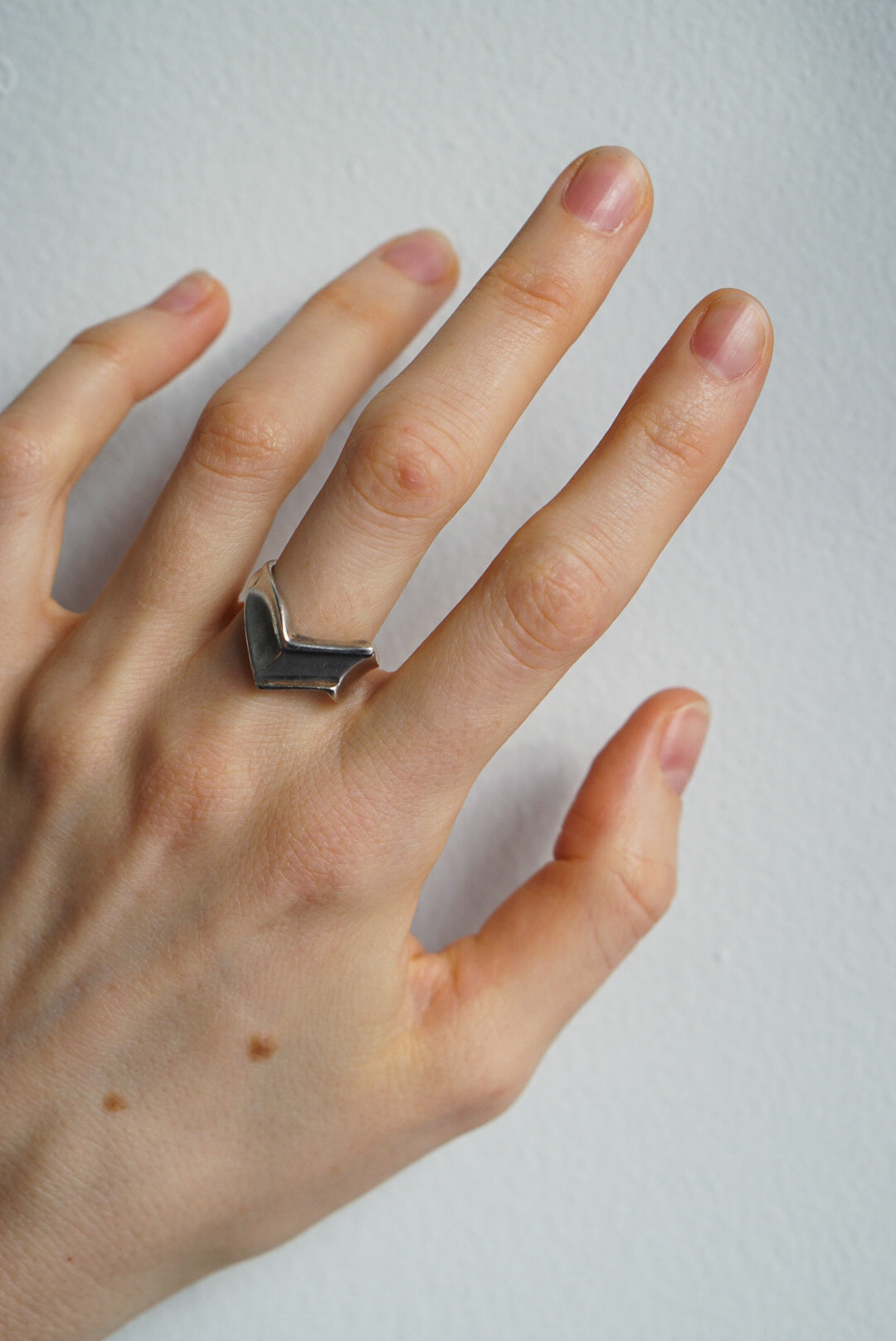 Sterling Silver Modernist Sculptural Band