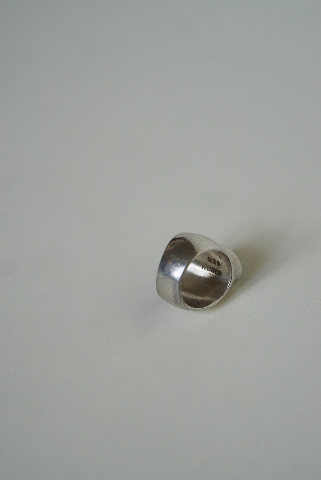 Mexican Sterling Silver Malachite Dome Ring