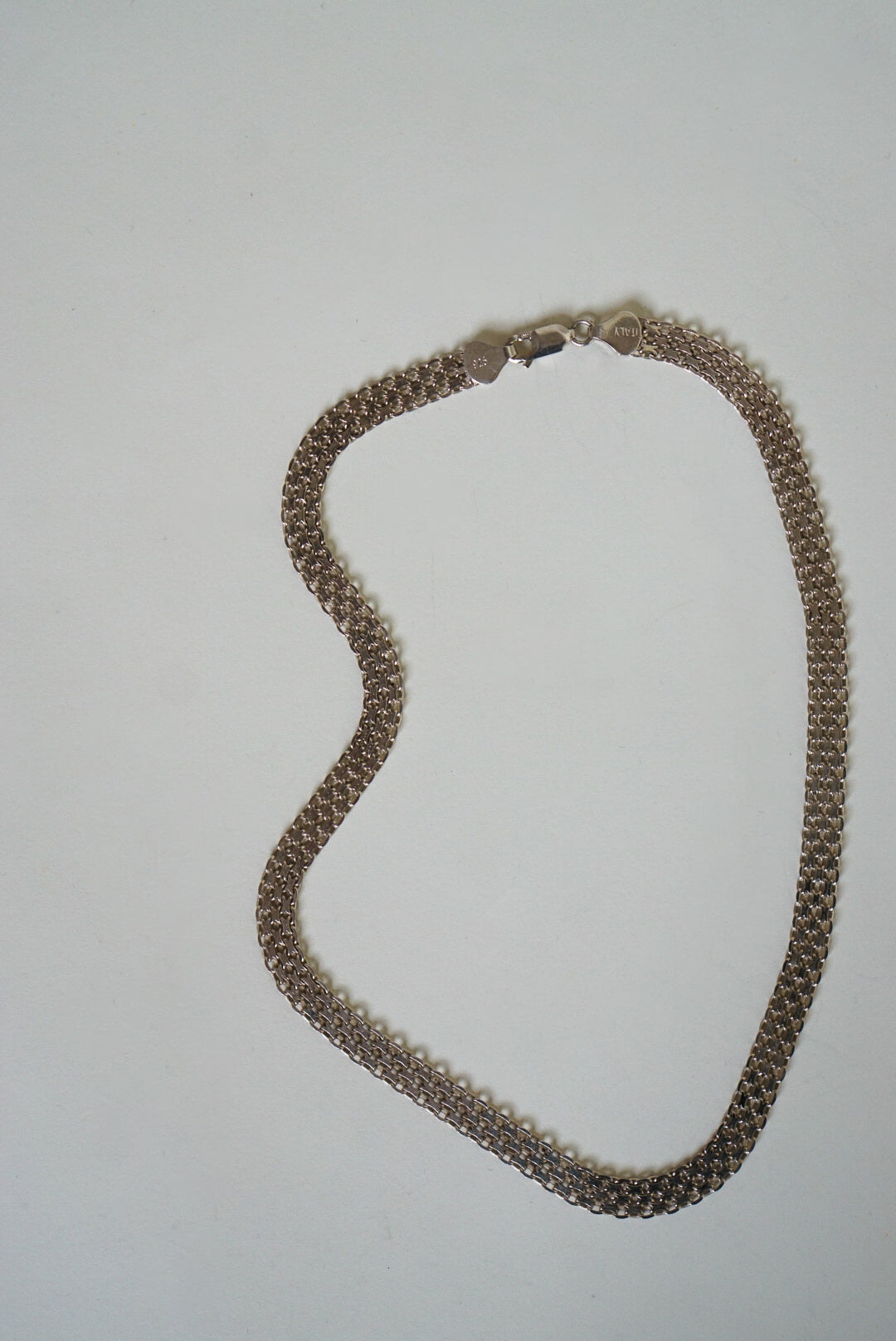 16" Italian Sterling Silver Mesh Chain