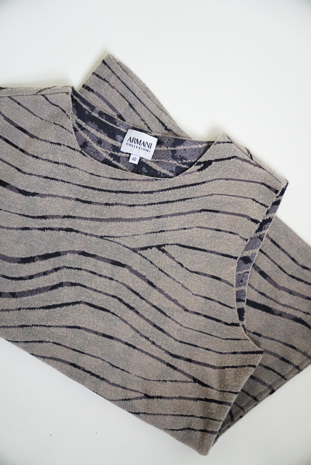 00s Armani Abstract Knit Tank