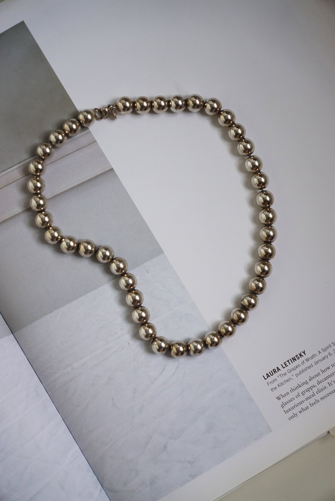 Tiffany & Co. Sterling Silver Ball Chain Necklace 16"