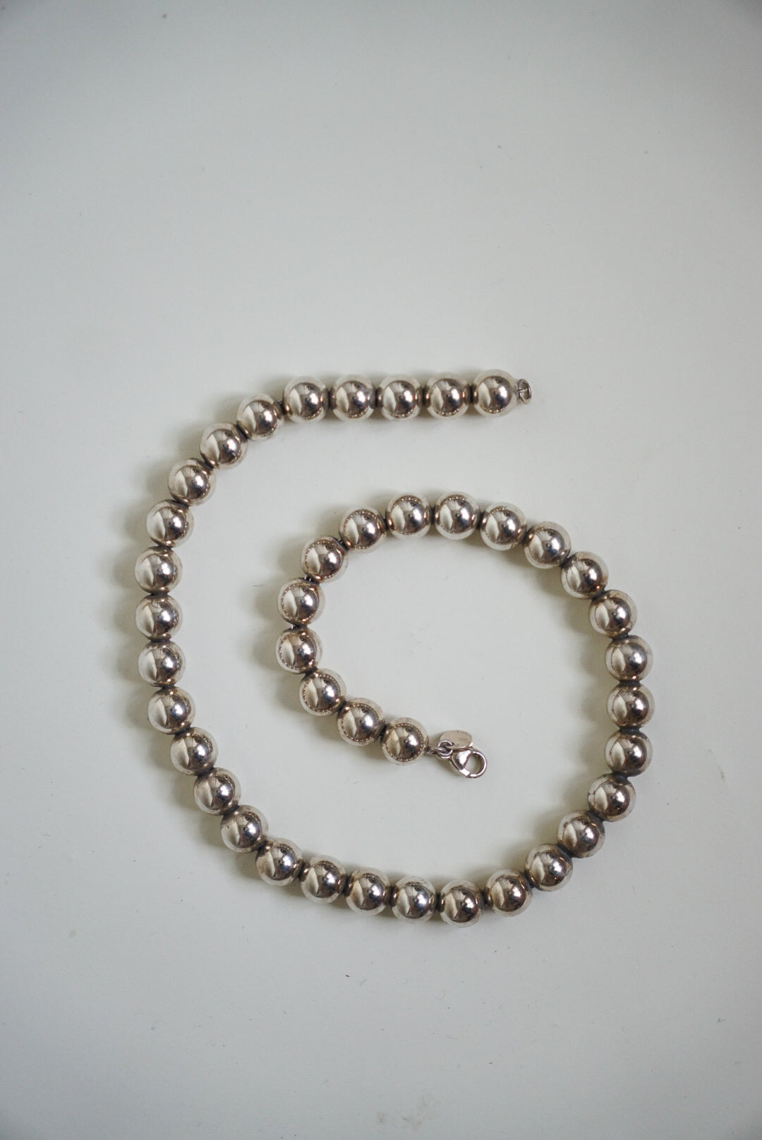 Tiffany & Co. Sterling Silver Ball Chain Necklace 16"