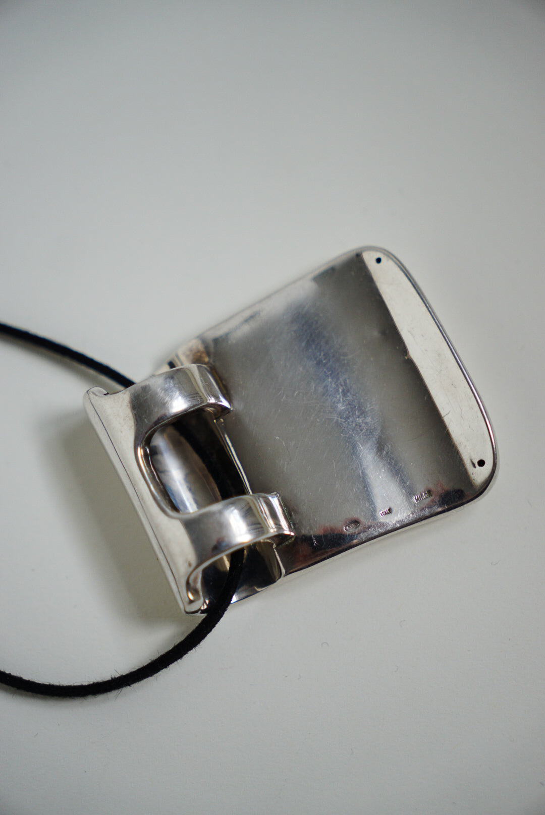 Milor Italian Sterling Pendant on Black Suede Cord