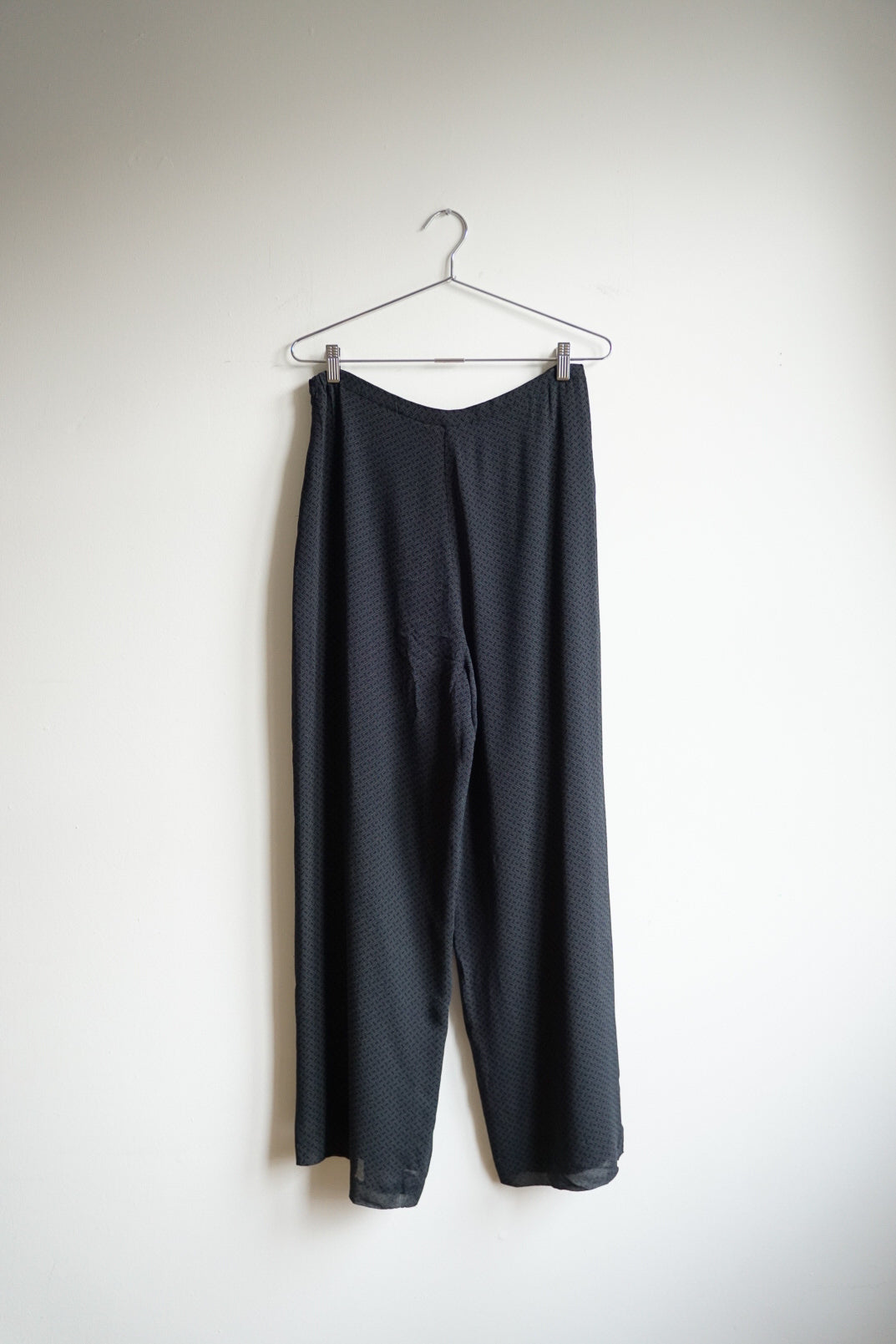 90s Talbots Silk Jacquard Trousers | Size 30/31