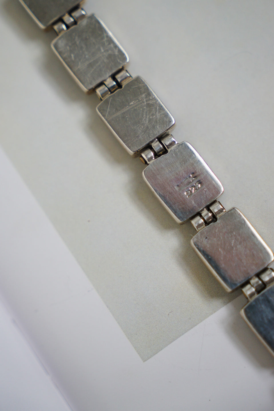 Mexican Sterling Onyx Link Toggle Bracelet