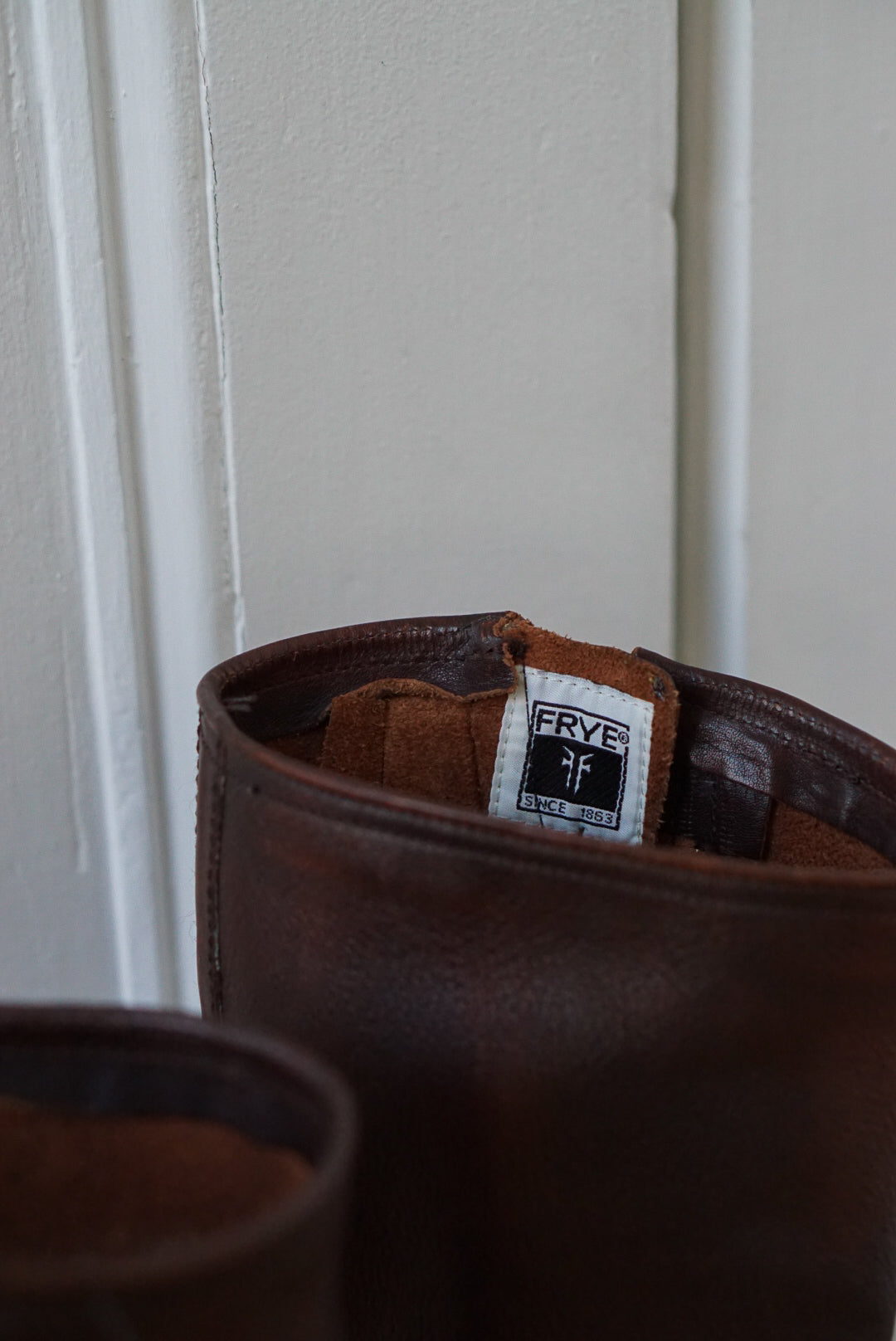 Frye Walnut Leather Riding Boots | Size 8.5