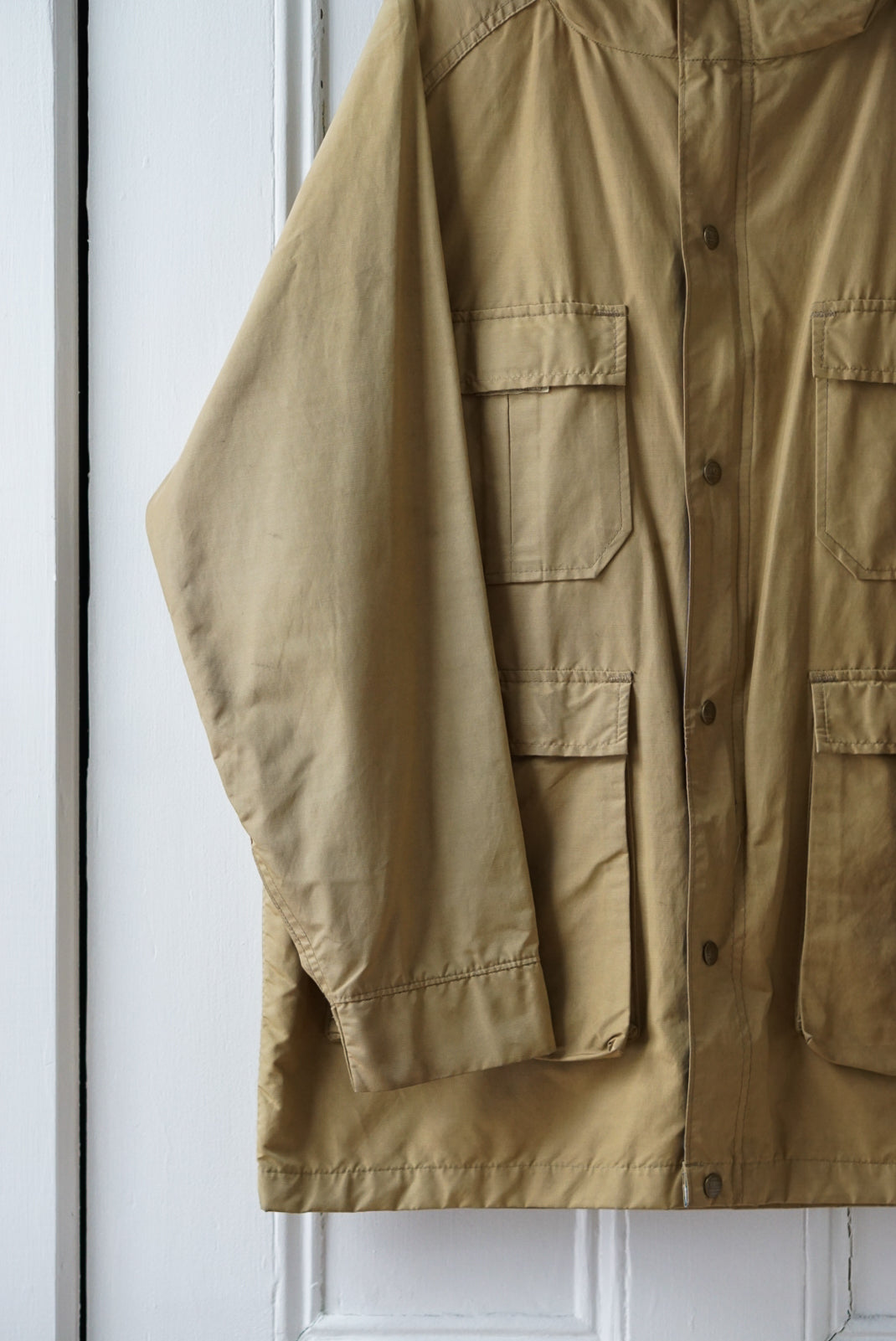 Hooded Camel Parka | Size L