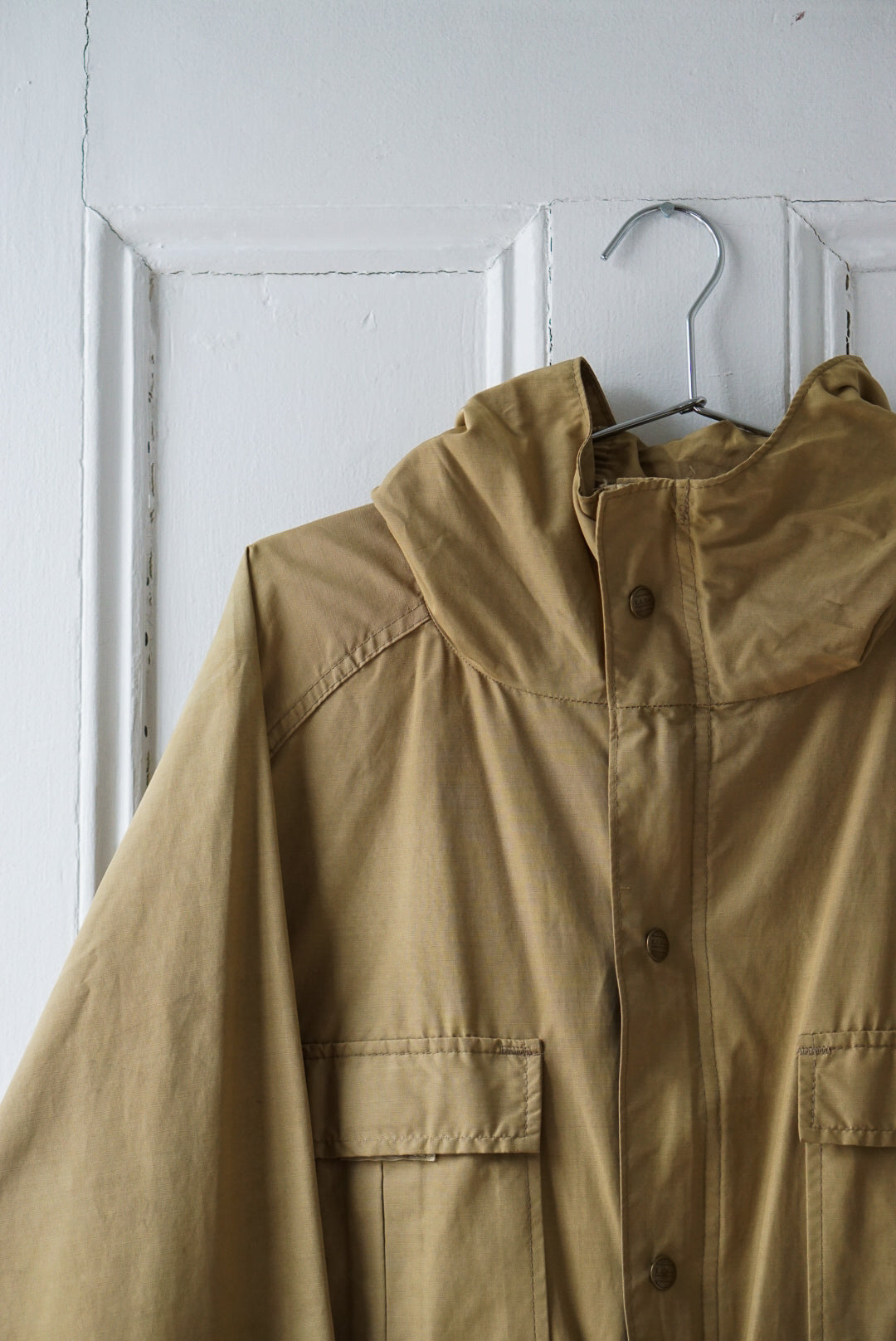 Hooded Camel Parka | Size L