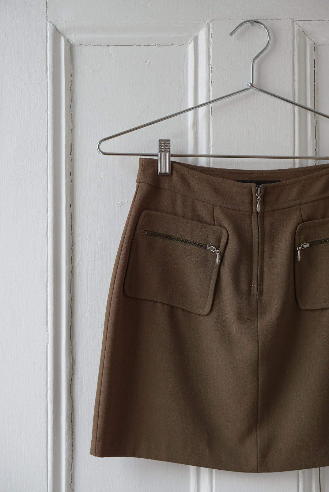 Olive Brown Y2K Mini Skirt | Size 26
