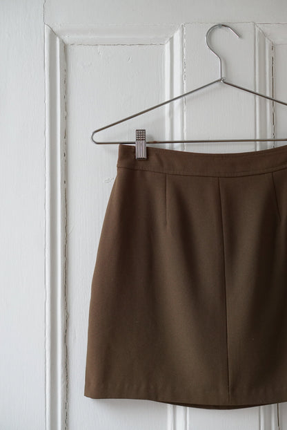 Olive Brown Y2K Mini Skirt | Size 26