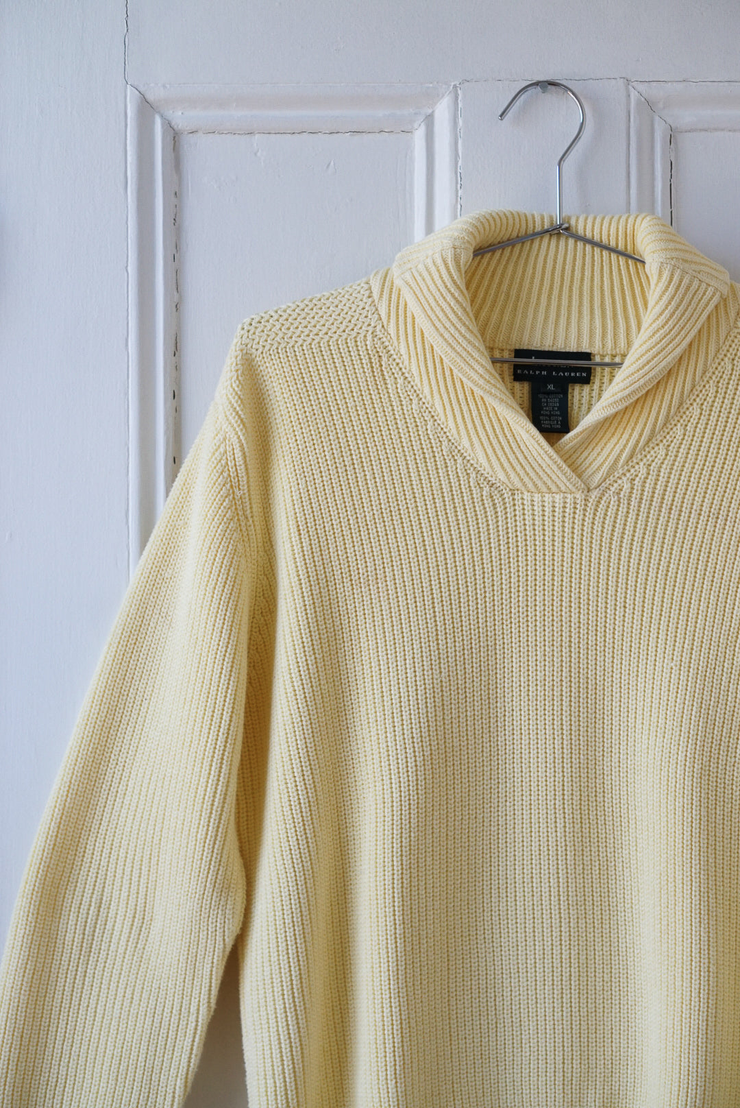 Ralph Lauren Lemon Yellow Cotton Knit | Size L