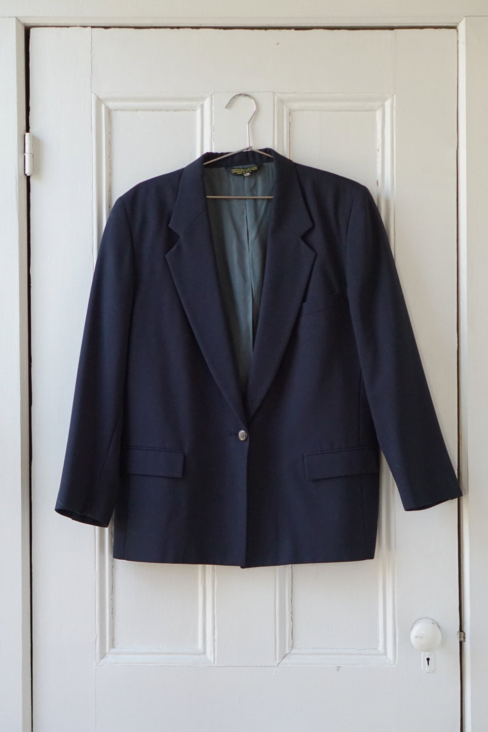 Navy Blue Single Button Blazer | Size M/L