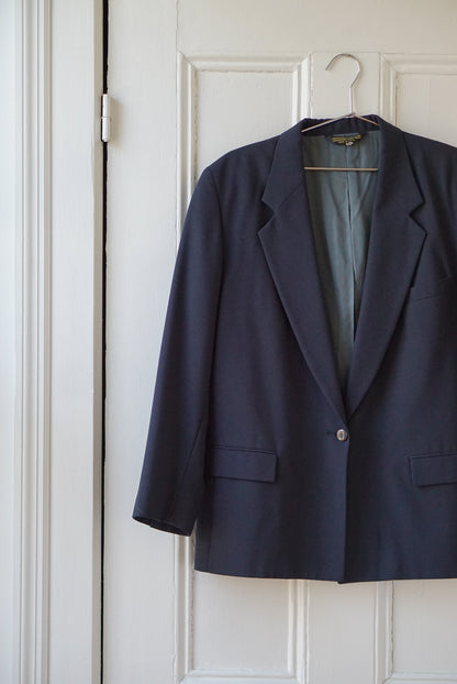 Navy Blue Single Button Blazer | Size M/L