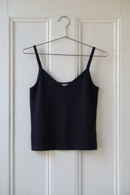 St. John Black Knit Camisole | Size S/M