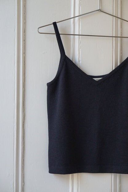 St. John Black Knit Camisole | Size S/M