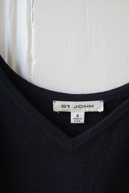 St. John Black Knit Camisole | Size S/M