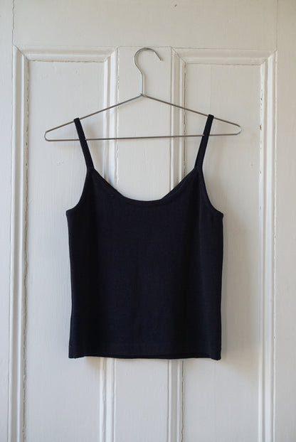 St. John Black Knit Camisole | Size S/M