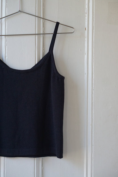 St. John Black Knit Camisole | Size S/M