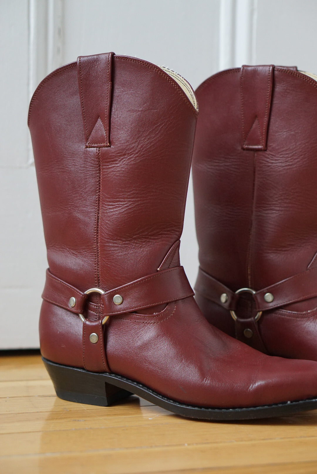 Oxblood Square Toe Western Boots | Size 6/6.5