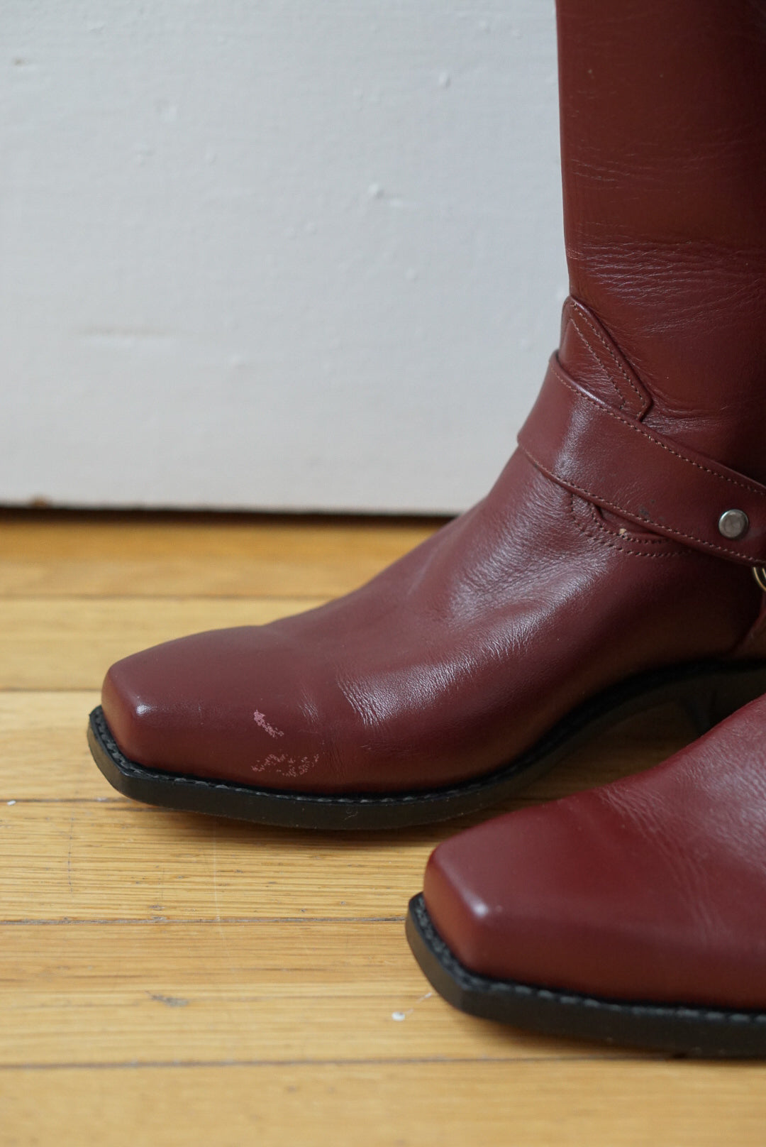 Oxblood Square Toe Western Boots | Size 6/6.5