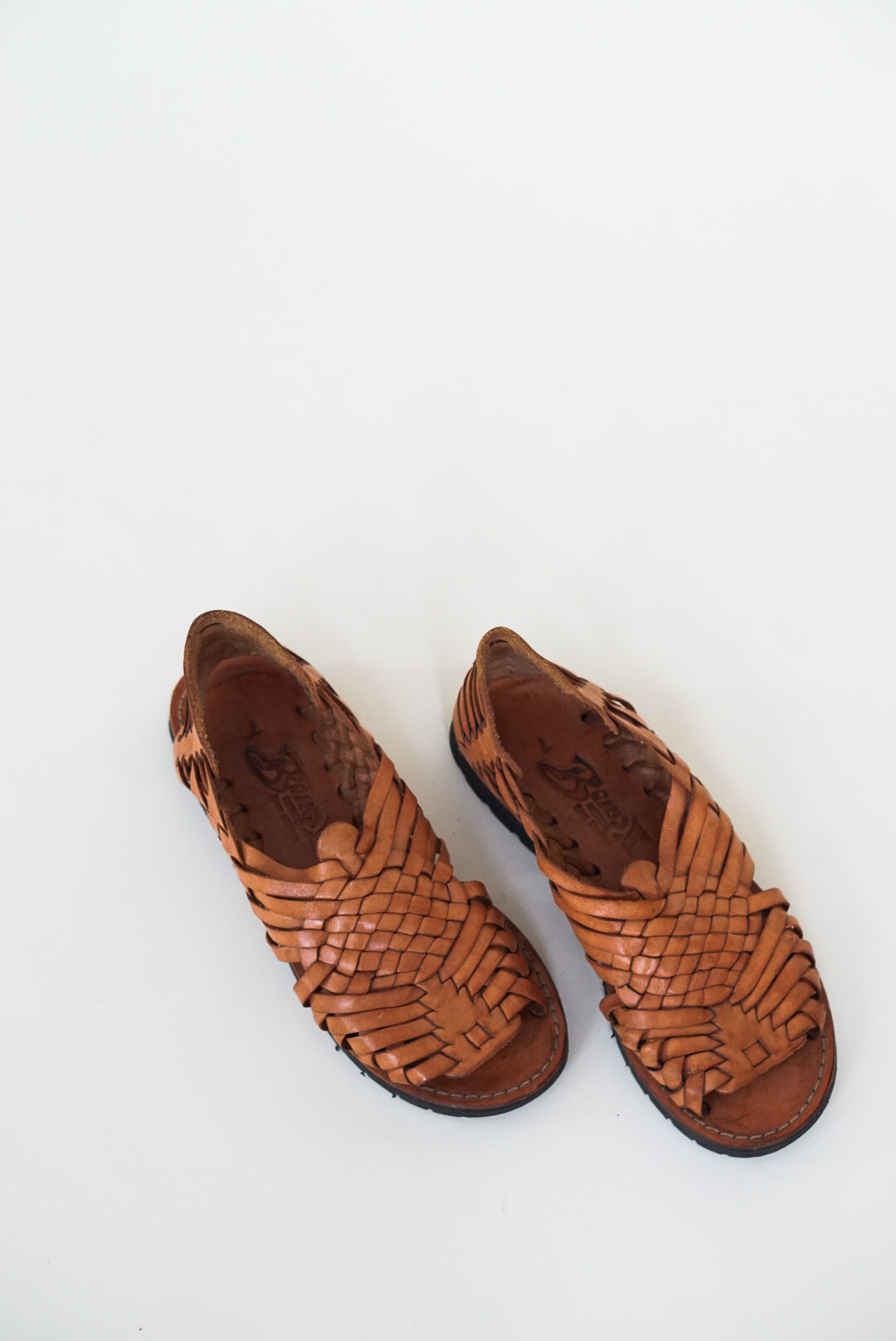 Woven Leather Huarache Sandals | Size 7