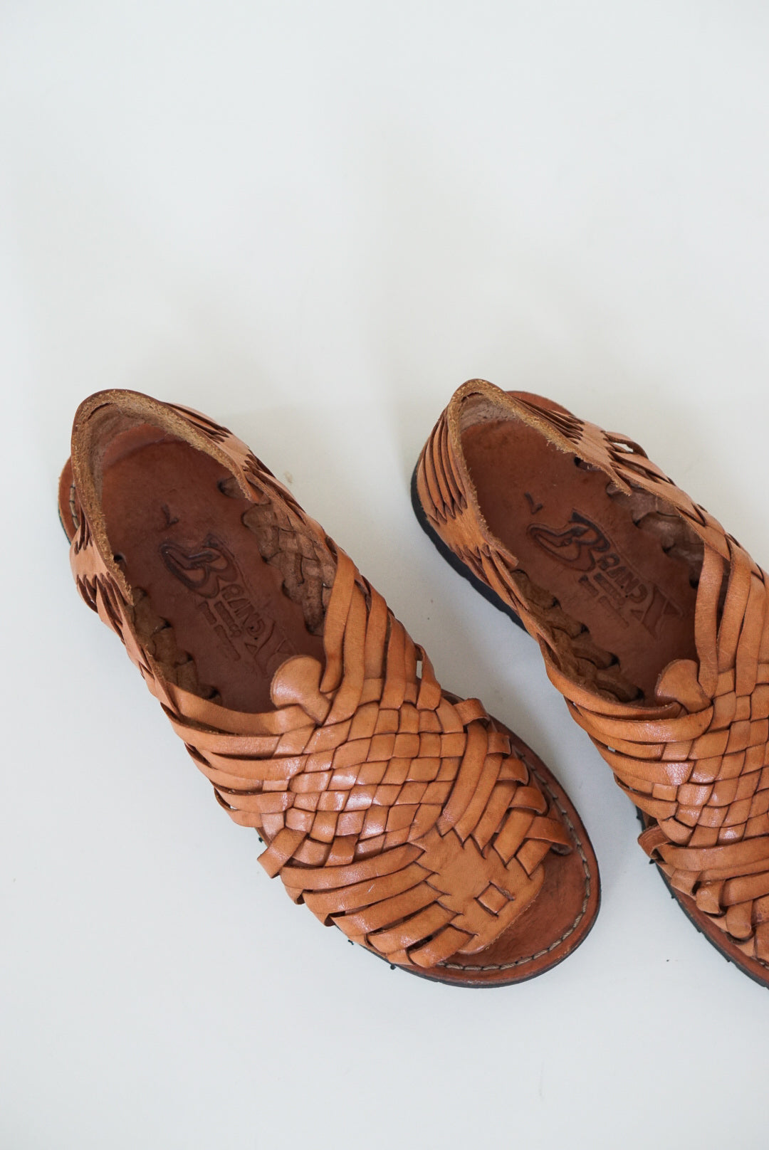 Woven Leather Huarache Sandals | Size 7