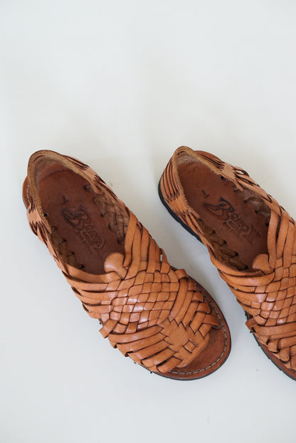 Woven Leather Huarache Sandals | Size 7