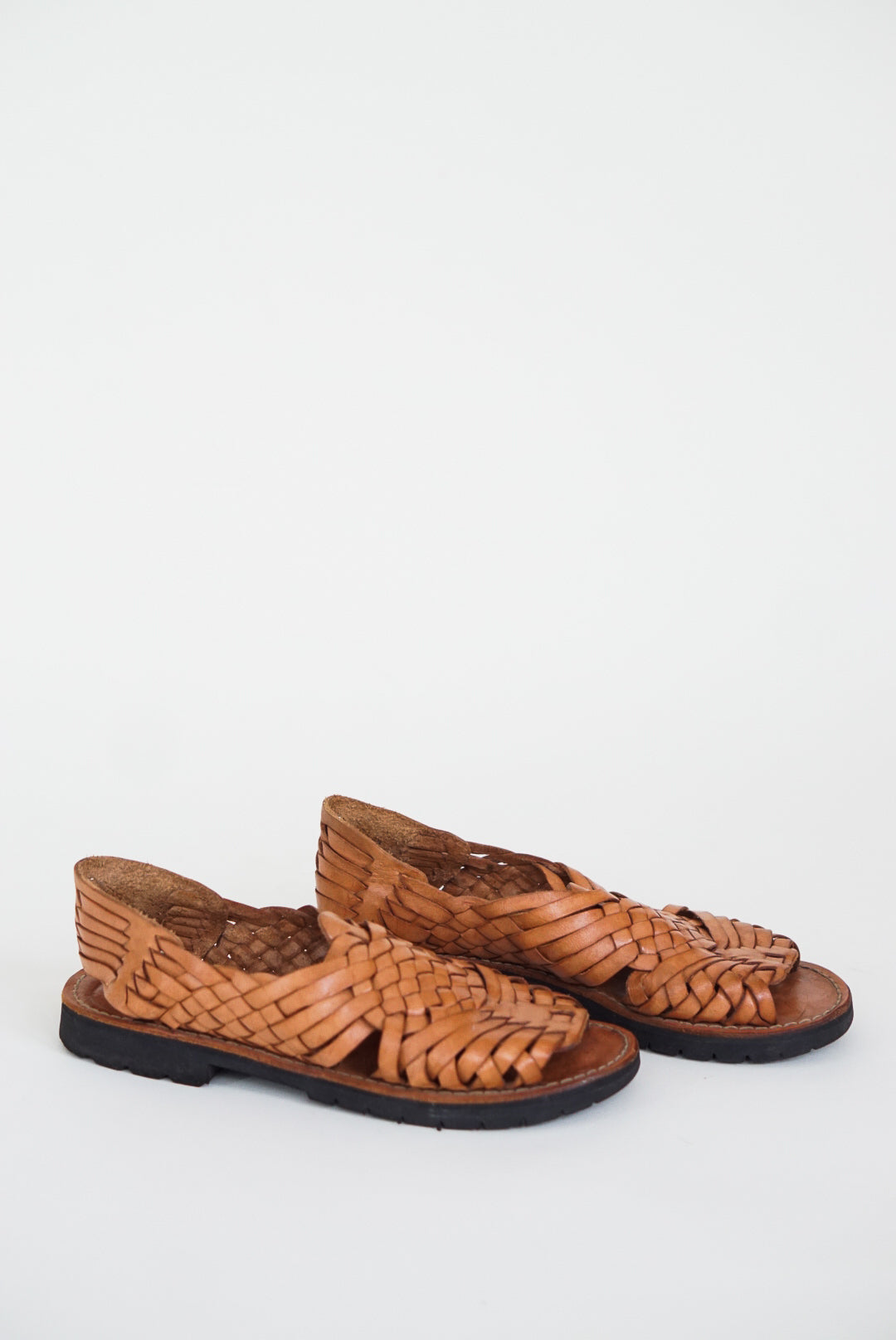 Woven Leather Huarache Sandals | Size 7