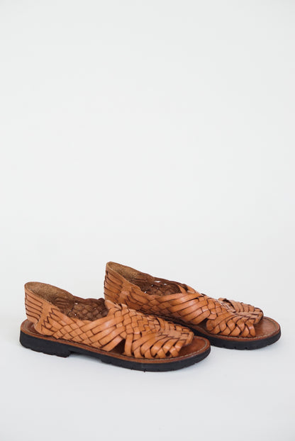 Woven Leather Huarache Sandals | Size 7