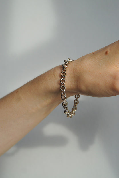 Sterling Silver Rolo Chain Bracelet