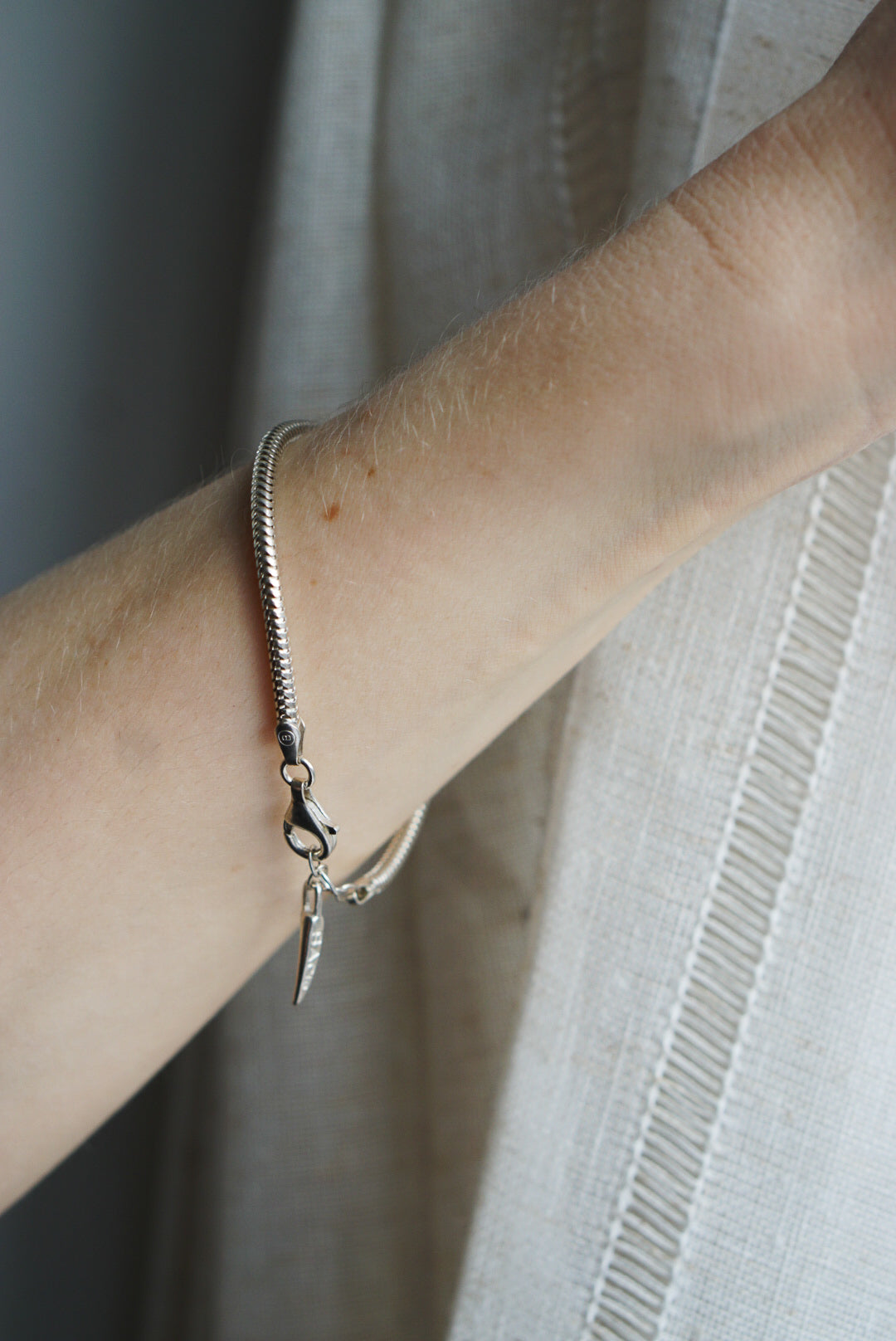 Italian Sterling SIlver "Bacio" Bracelet