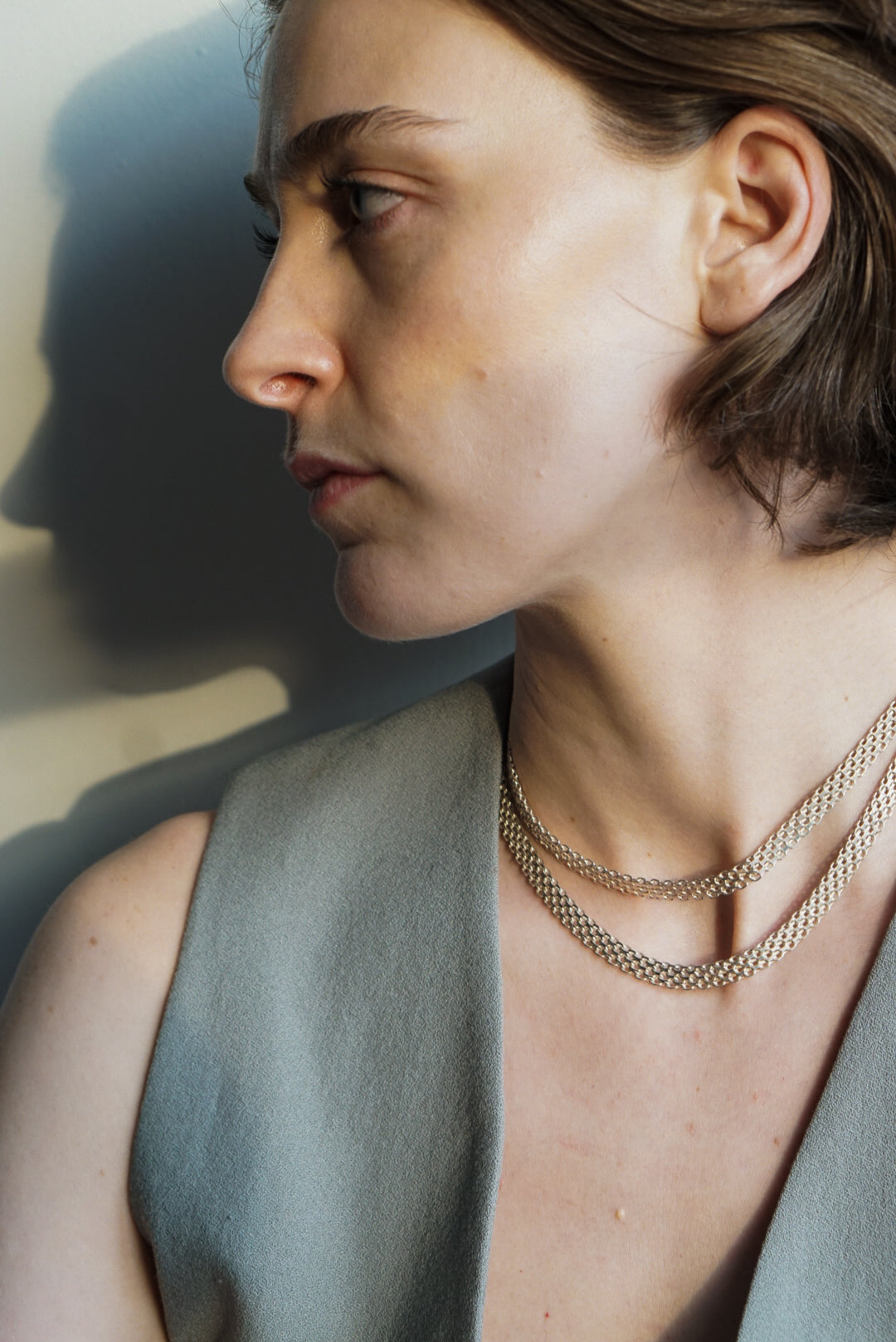 16" Italian Sterling Silver Mesh Chain