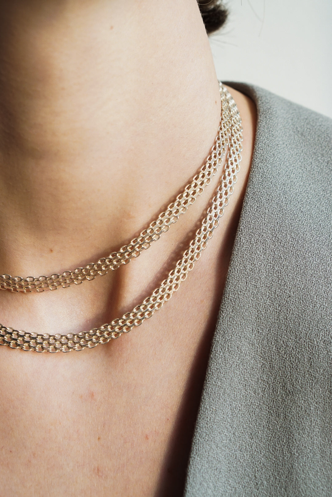 18" Italian Sterling Silver Mesh Chain