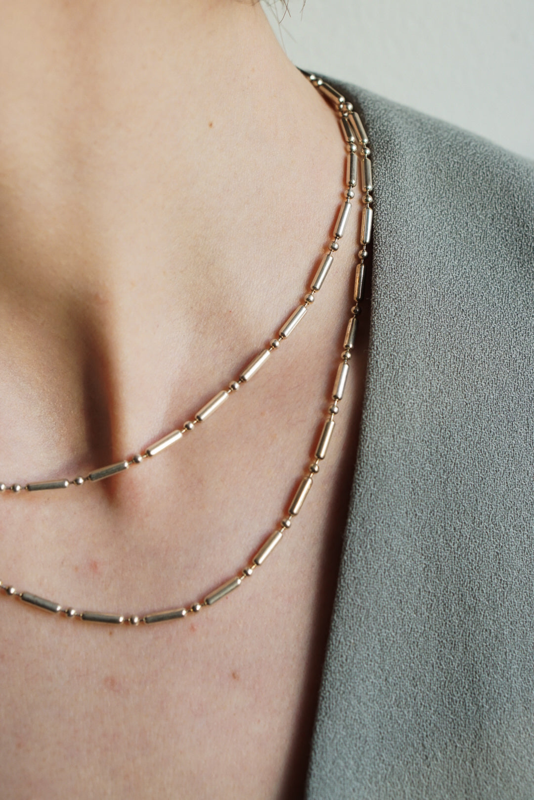 20" Italian Sterling Silver Tube Chain