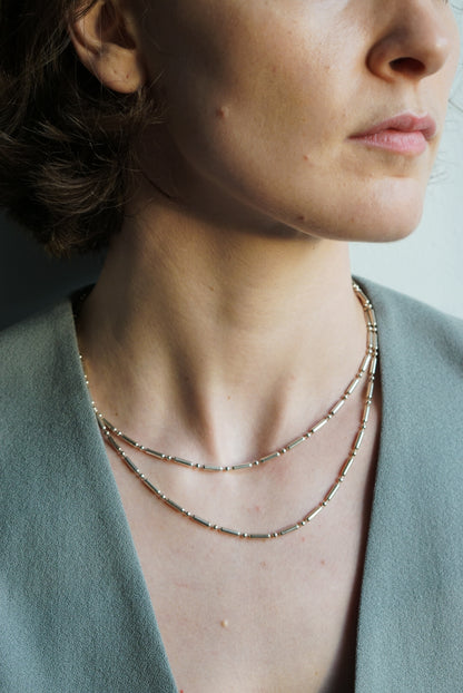 20" Italian Sterling Silver Tube Chain