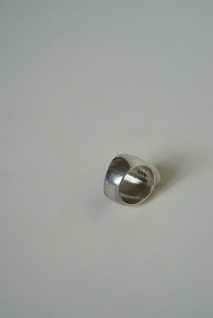 Mexican Sterling Silver Malachite Dome Ring