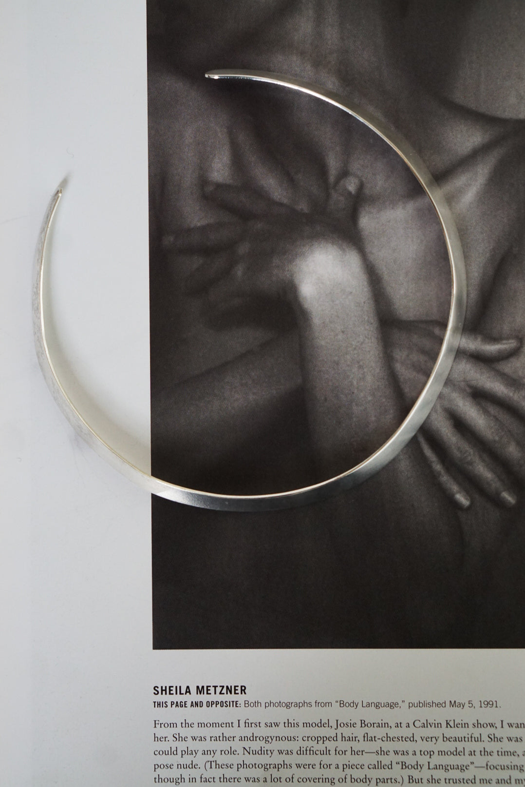 Mexican Sterling Silver Sculptural Collar Necklace