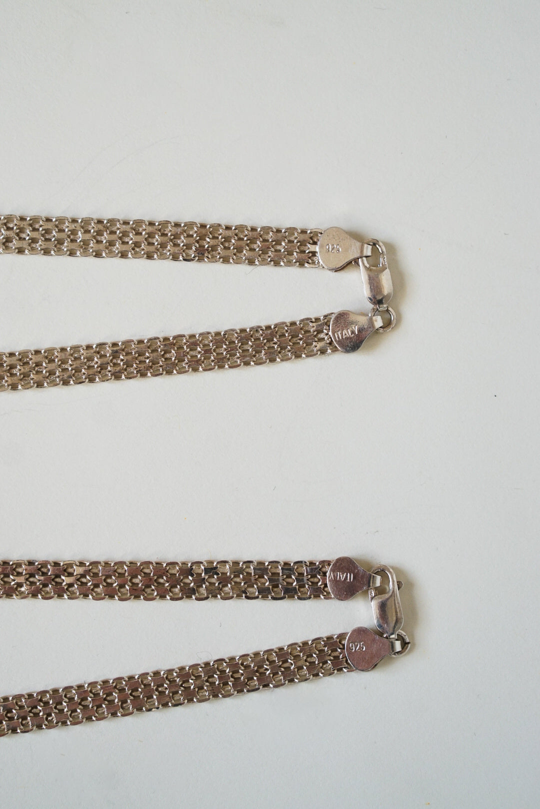 16" Italian Sterling Silver Mesh Chain