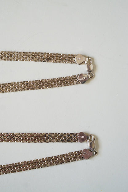 16" Italian Sterling Silver Mesh Chain