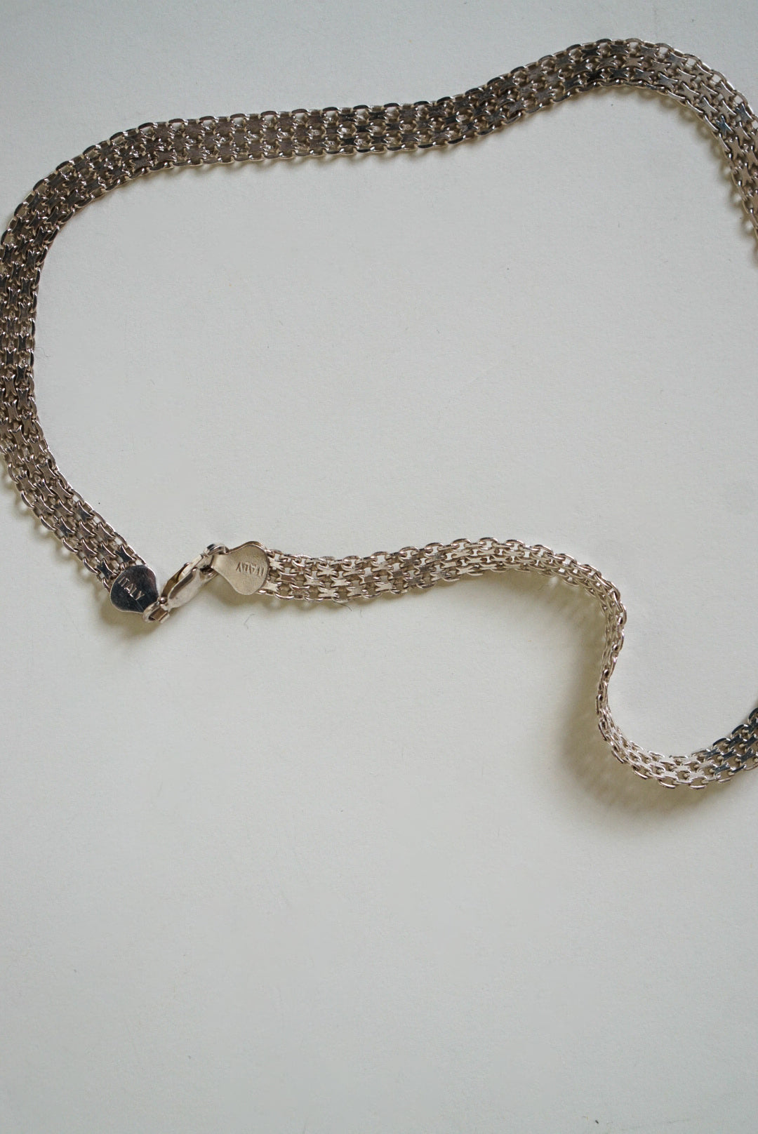 18" Italian Sterling Silver Mesh Chain