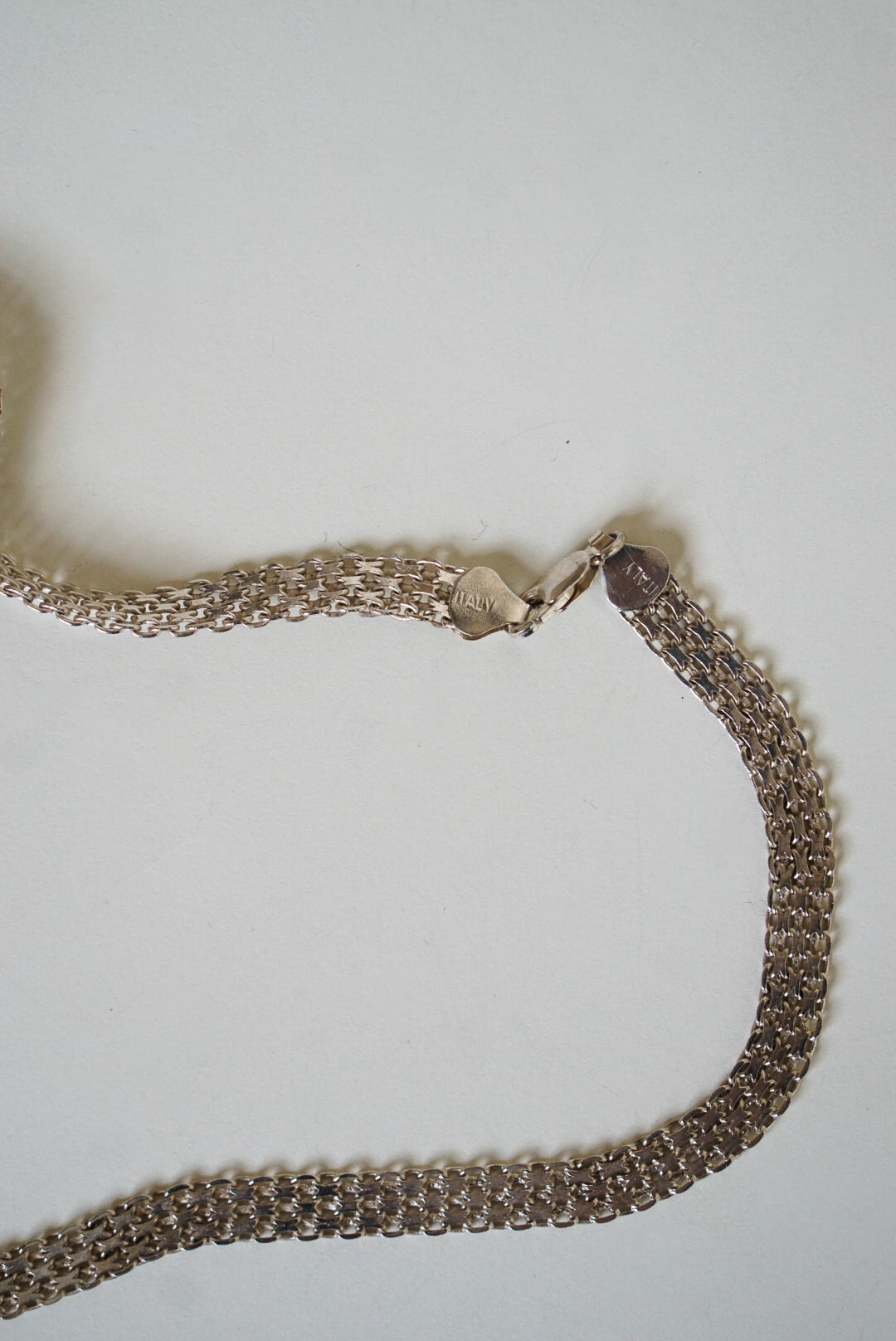 16" Italian Sterling Silver Mesh Chain