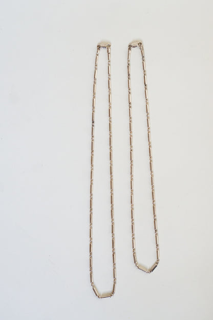 20" Italian Sterling Silver Tube Chain