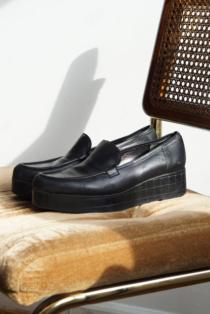 90s Robert Clergerie Platform Loafers | Size 8