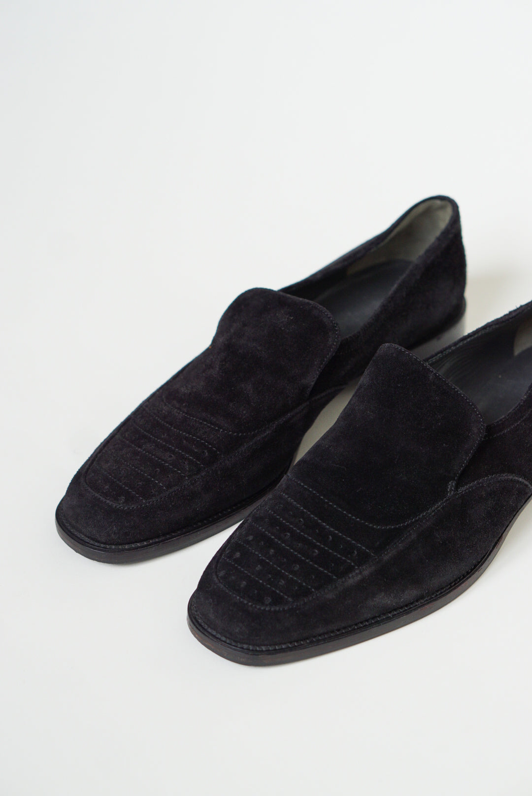 90s Jil Sander Black Suede Loafers | Size 37